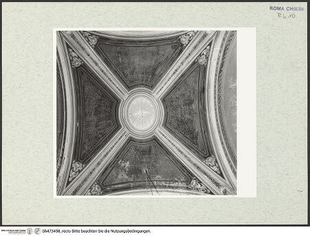 Vorderseite von Sopr. BAS ROMA [https://www.deutsche-digitale-bibliothek.de/content/lizenzen/rv-ez/] Santa Maria in AracoeliCappella di Sant'Anna - Wölbung, mit Fresken und Stukkaturen aus dem 19. Jh., bh473458_recto. Foto.