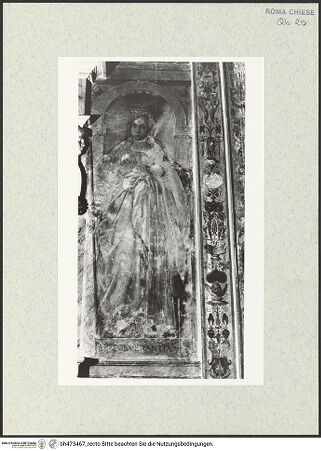 Vorderseite von Sopr. BAS ROMA [https://www.deutsche-digitale-bibliothek.de/content/lizenzen/rv-ez/] Preseverantia - vor der Restaurierung, bh473467_recto. Foto.