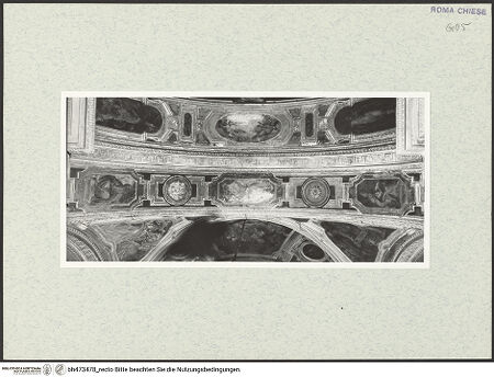 Vorderseite von Sopr. BAS ROMA [https://www.deutsche-digitale-bibliothek.de/content/lizenzen/rv-ez/] Passionszykluszweiter Bogenunterzug: Die vier Kirchenväter und Engel - , bh473478_recto. Foto.