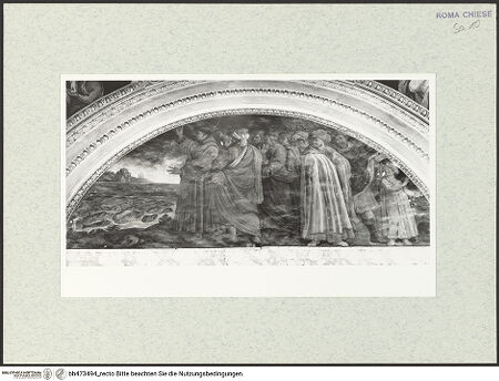 Vorderseite von Sopr. BAS ROMA [https://www.deutsche-digitale-bibliothek.de/content/lizenzen/rv-ez/] Der heilige Antonius predigt den Fischen - , bh473494_recto. Foto.