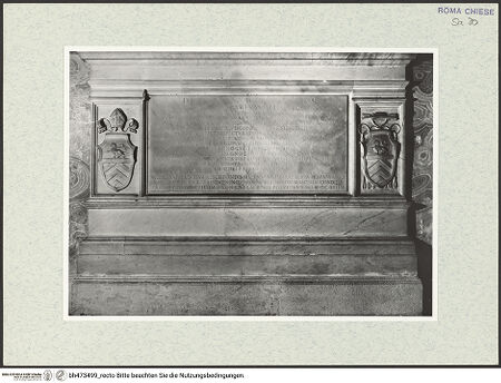 Vorderseite von Sopr. BAS ROMA [https://www.deutsche-digitale-bibliothek.de/content/lizenzen/rv-ez/] Grabmal von Gaspare Albertoni - , bh473499_recto. Foto.