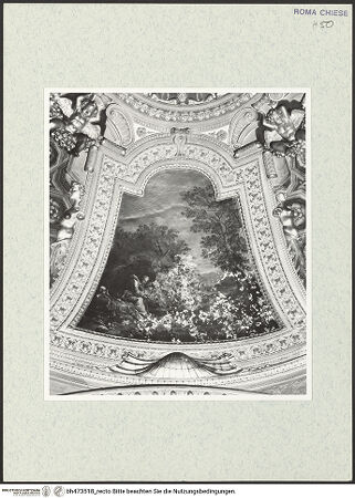 Vorderseite von Sopr. BAS ROMA [https://www.deutsche-digitale-bibliothek.de/content/lizenzen/rv-ez/] Ausmalung der Kuppel mit Szenen aus dem Leben des heiligen HieronymusBildfeld: Der heilige Hieronymus betend - , bh473518_recto. Foto.