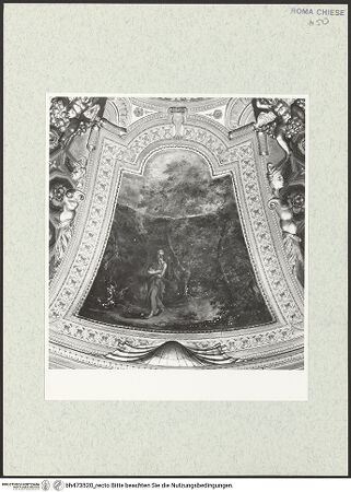 Vorderseite von Sopr. BAS ROMA [https://www.deutsche-digitale-bibliothek.de/content/lizenzen/rv-ez/] Ausmalung der Kuppel mit Szenen aus dem Leben des heiligen HieronymusBildfeld: Der heilige Hieronymus in der Wüste - , bh473520_recto. Foto.