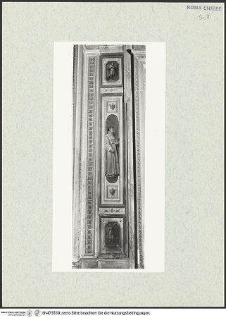 Vorderseite von Sopr. BAS ROMA [https://www.deutsche-digitale-bibliothek.de/content/lizenzen/rv-ez/] PassionszyklusPfeiler, mittleres Bildfeld: Der heilige Antonius von Padua und zwei Personifikationen - oben Personifikation der Humilitas, unten nicht identifiziert, bh473530_recto. Foto.