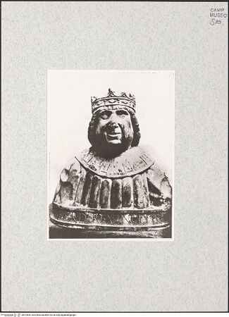 Vorderseite von unbekannt [https://www.deutsche-digitale-bibliothek.de/content/lizenzen/rv-ez/] Büste des Ferrante I (Ferdinand I) - Frontalansicht, bh473644_recto. Foto.