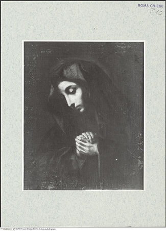 Vorderseite von Sopr. BAS ROMA [https://www.deutsche-digitale-bibliothek.de/content/lizenzen/rv-ez/] Mater Dolorosa - , bh473837_recto. Foto.