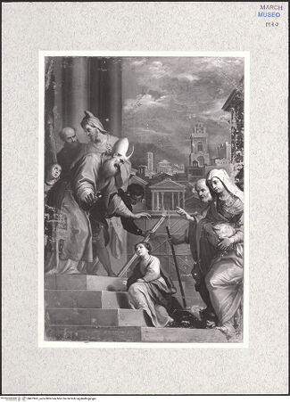 Vorderseite von Sigismondi, Roberto [https://www.deutsche-digitale-bibliothek.de/content/lizenzen/rv-fz/] Tempelgang Mariens - , bh473961_recto. Foto: Sigismondi, Roberto.