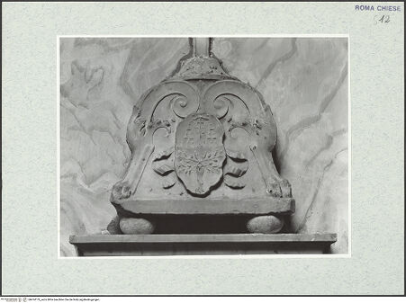 Vorderseite von Vasari [https://www.deutsche-digitale-bibliothek.de/content/lizenzen/rv-ez/] Ehemaliger Hochaltar - mittlerer Giebelaufsatz (nicht zugehörig), bh474179_recto. Foto.