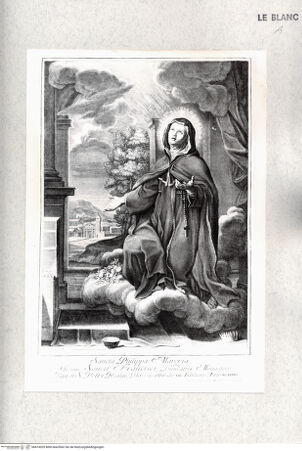 Vorderseite von Istituto Nazionale per la Grafica [http://creativecommons.org/publicdomain/mark/1.0/] Die heilige Philippa von Mareri - , bh474205. Foto.