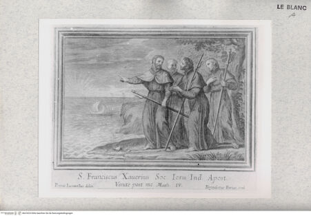 Vorderseite von Istituto Nazionale per la Grafica [http://creativecommons.org/publicdomain/mark/1.0/] Der heilige Franz Xaver - , bh474233. Foto.