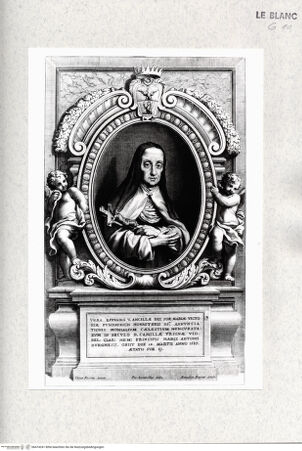 Vorderseite von Istituto Nazionale per la Grafica [http://creativecommons.org/publicdomain/mark/1.0/] Bildnis der Camilla Orsini als Ordensschwester Maria Vittoria in reichgeschmückter Rahmung - , bh474241. Foto.