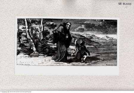 Vorderseite von Istituto Nazionale per la Grafica [http://creativecommons.org/publicdomain/mark/1.0/] Der heilige Augustinus von Hippo mit dem Kind am Strand von Ostia - , bh474259. Foto.