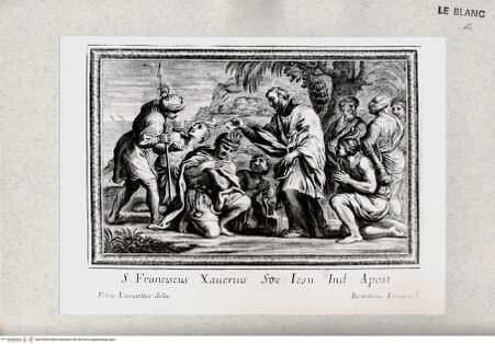 Vorderseite von Istituto Nazionale per la Grafica [http://creativecommons.org/publicdomain/mark/1.0/] Der heilige Franz Xaver tauft die Inder - , bh474264. Foto.