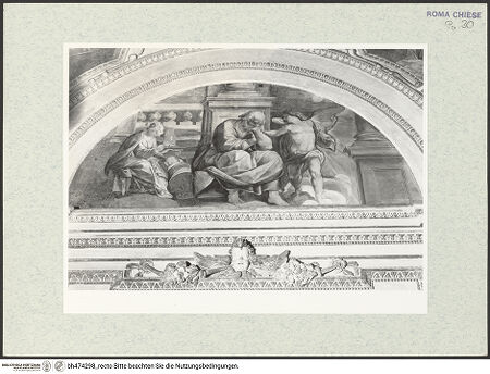 Vorderseite von Sopr. BAS ROMA [https://www.deutsche-digitale-bibliothek.de/content/lizenzen/rv-ez/] MarienzyklusTraum Josephs: Ein Engel rät zur Flucht nach Ägypten - , bh474298_recto. Foto.