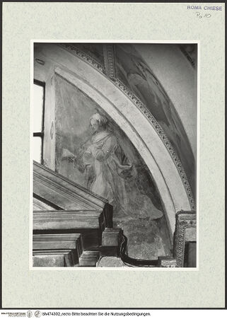 Vorderseite von Sopr. BAS ROMA [https://www.deutsche-digitale-bibliothek.de/content/lizenzen/rv-ez/] MarienzyklusMaria Annunziata, Teil einer Verkündigungszene - , bh474302_recto. Foto.