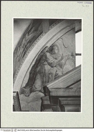 Vorderseite von Sopr. BAS ROMA [https://www.deutsche-digitale-bibliothek.de/content/lizenzen/rv-ez/] MarienzyklusDer Erzengel Gabriel, Teil einer Verkündigungszene - , bh474303_recto. Foto.