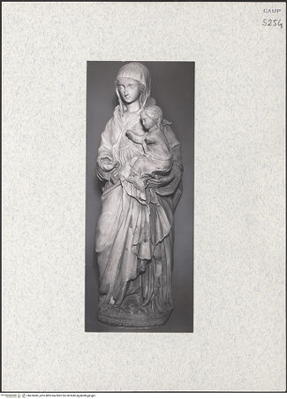 Vorderseite von Sopr. Gall. Napoli [https://www.deutsche-digitale-bibliothek.de/content/lizenzen/rv-ez/] Madonna - Seitenansicht, bh474345_recto. Foto.