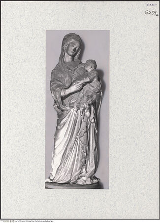 Vorderseite von Sopr. Gall. Napoli [https://www.deutsche-digitale-bibliothek.de/content/lizenzen/rv-ez/] Kopie nach der Madonna von Trapani - Frontalansicht, bh474350_recto. Foto.