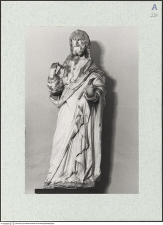 Vorderseite von Bibliotheca Hertziana [https://www.deutsche-digitale-bibliothek.de/content/lizenzen/rv-ez/] Christus, die Apostel und Tugenden - Christus, bh474705_recto. Foto.