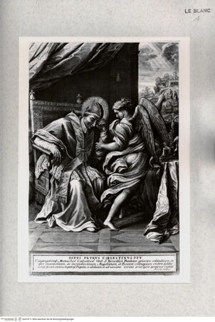 Vorderseite von Istituto Nazionale per la Grafica [http://creativecommons.org/publicdomain/mark/1.0/] Petrus Coelestin V. mit dem Engel - , bh474711. Foto.