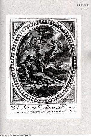 Vorderseite von Istituto Nazionale per la Grafica [http://creativecommons.org/publicdomain/mark/1.0/] Die Vision des seligen Alexius Falconieri - , bh475137. Foto.