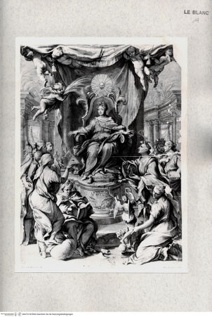 Vorderseite von Istituto Nazionale per la Grafica [http://creativecommons.org/publicdomain/mark/1.0/] Thronende Herrscherin mit den Wissenschaften und Künsten - , bh475138. Foto.