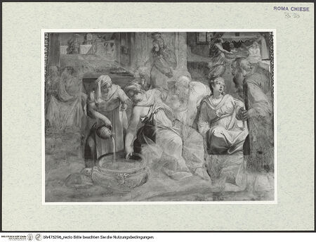 Vorderseite von Sopr. BAS ROMA [https://www.deutsche-digitale-bibliothek.de/content/lizenzen/rv-ez/] MarienzyklusGeburt Mariens - , bh475296_recto. Foto.