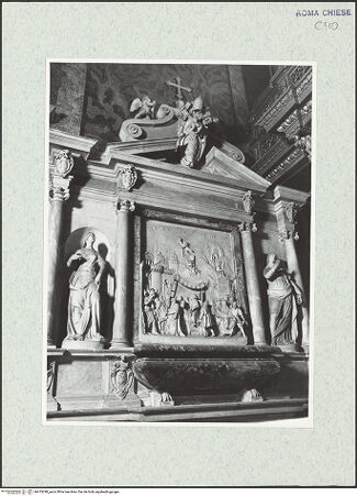 Vorderseite von Sopr. BAS ROMA [https://www.deutsche-digitale-bibliothek.de/content/lizenzen/rv-ez/] Grabmal von Papst Gregor XI. - , bh475298_recto. Foto.