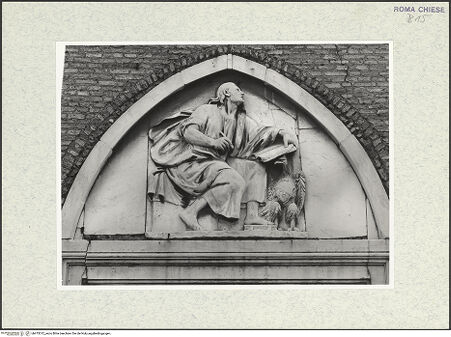 Vorderseite von Sopr. BAS ROMA [https://www.deutsche-digitale-bibliothek.de/content/lizenzen/rv-ez/] Relief: Johannes Evangelista - , bh475312_recto. Foto.