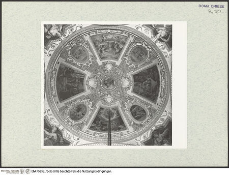 Vorderseite von Sopr. BAS ROMA [https://www.deutsche-digitale-bibliothek.de/content/lizenzen/rv-fz/] Marienzyklus - Kuppel, bh475333_recto. Foto.