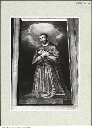 Vorderseite von Sopr. BAS ROMA [https://www.deutsche-digitale-bibliothek.de/content/lizenzen/rv-ez/] Der heilige Carlo Borromeo - , bh475353_recto. Foto.