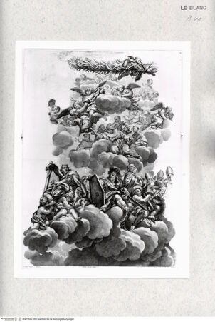 Vorderseite von Bibliothèque Nationale [http://creativecommons.org/publicdomain/mark/1.0/] Sant'Agnese, Rom, Kuppelfresko: Glorie des ParadiesesTafel 6: Detail mit Josue und David - , bh475566. Foto.