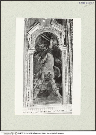 Vorderseite von Sopr. BAS ROMA [https://www.deutsche-digitale-bibliothek.de/content/lizenzen/rv-ez/] Passionszyklusvorderer Bogenunterzug, rechtes Bildfeld: Samson - , bh475720_recto. Foto.