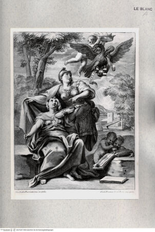 Vorderseite von Istituto Nazionale per la Grafica [http://creativecommons.org/publicdomain/mark/1.0/] Allegorie mit Minerva und der Musik - , bh476497. Foto.