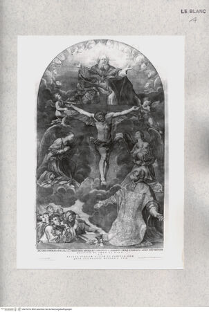 Vorderseite von Istituto Nazionale per la Grafica [http://creativecommons.org/publicdomain/mark/1.0/] Die heilige Dreifaltigkeit mit Engeln und dem Heiligen Philippus Neri - , bh476516. Foto.