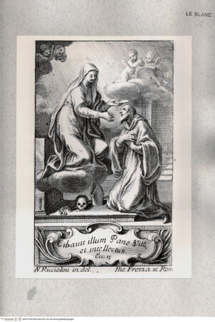 Vorderseite von Istituto Nazionale per la Grafica [http://creativecommons.org/publicdomain/mark/1.0/] Die mystische Kommunion eines Bischofs - , bh476790. Foto.