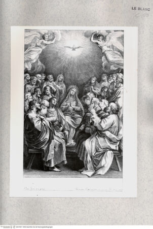 Vorderseite von Istituto Nazionale per la Grafica [http://creativecommons.org/publicdomain/mark/1.0/] Die Ausgießung des heiligen Geistes - , bh476811. Foto.