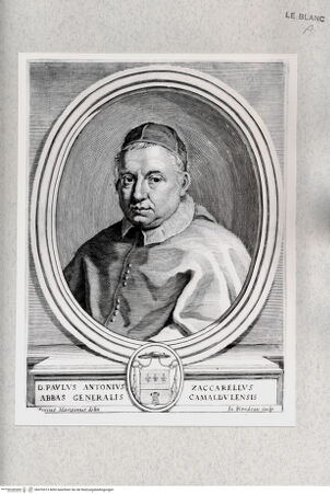 Vorderseite von Istituto Nazionale per la Grafica [http://creativecommons.org/publicdomain/mark/1.0/] Bildnis des Kardinals Paolo Antonio Zaccarelli - , bh476913. Foto.