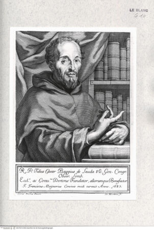 Vorderseite von Istituto Nazionale per la Grafica [http://creativecommons.org/publicdomain/mark/1.0/] Bildnis des Tullio Cesare Baggio de Lauda - , bh476916. Foto.