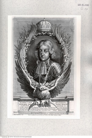 Vorderseite von Istituto Nazionale per la Grafica [http://creativecommons.org/publicdomain/mark/1.0/] Bildnis des Kaisers Joseph I. - , bh476917. Foto.