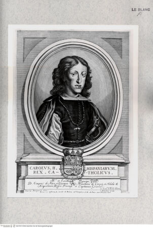 Vorderseite von Istituto Nazionale per la Grafica [http://creativecommons.org/publicdomain/mark/1.0/] Bildnis Karls II. von Spanien - , bh476919. Foto.