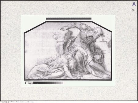 Vorderseite von Royal Collection Enterprises Limited [https://www.deutsche-digitale-bibliothek.de/content/lizenzen/rv-ez/] Studie für die Apostel im Garten Gethsemane - , bh476968_recto. Foto.