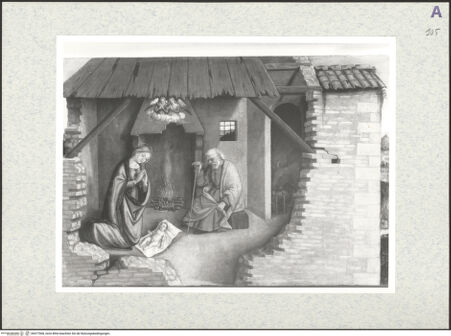 Vorderseite von Sigismondi, Roberto [https://www.deutsche-digitale-bibliothek.de/content/lizenzen/rv-fz/] PolyptychonPredella: Geburt Christi - , bh477008_recto. Foto: Sigismondi, Roberto.