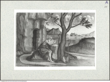 Vorderseite von Sigismondi, Roberto [https://www.deutsche-digitale-bibliothek.de/content/lizenzen/rv-fz/] PolyptychonPredella: heiliger Hieronymus - , bh477049_recto. Foto: Sigismondi, Roberto.