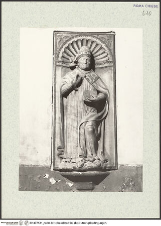 Vorderseite von Kühlenthal, Michael [https://rightsstatements.org/page/CNE/1.0/] Die vier lateinischen KirchenväterHeiliger Gregor der Große - Gesamtansicht, bh477541_recto. Foto.