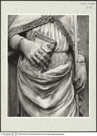 Vorderseite von Courtauld Institute, Conway Library [https://www.deutsche-digitale-bibliothek.de/content/lizenzen/rv-ez/] Die vier lateinischen KirchenväterHeiliger Ambrosius - Detail: mittlere Körperpartie, bh477544_recto. Foto.