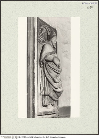 Vorderseite von Kühlenthal, Michael [https://www.deutsche-digitale-bibliothek.de/content/lizenzen/rv-ez/] Die vier lateinischen KirchenväterHeiliger Ambrosius - seitliche Ansicht, bh477552_recto. Foto.