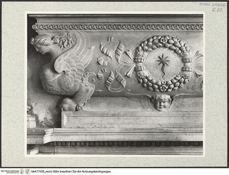 Vorderseite von Courtauld Institute, Conway Library [https://www.deutsche-digitale-bibliothek.de/content/lizenzen/rv-ez/] Grabmal des Kardinals Juan de Castro, Bischof von AgrigentSarkophag mit Liegefigur - linker Teil des Sarkophag, bh477655_recto. Foto.