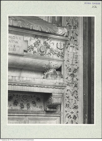 Vorderseite von Courtauld Institute, Conway Library [https://www.deutsche-digitale-bibliothek.de/content/lizenzen/rv-ez/] Grabmal des Bischofs Diego Melendes Valdes (+1506)Sarkophag mit Liegefigur - rechter Teil und rechter Pilaster, bh477886_recto. Foto.