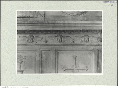 Vorderseite von Vasari [https://rightsstatements.org/page/CNE/1.0/] Grabmal des Bischofs Diego Melendes Valdes (+1506) - Rückwand, Detail, bh477897_recto. Foto.